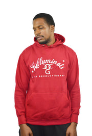Men Red / White Killuminati Pullover Hooded Top