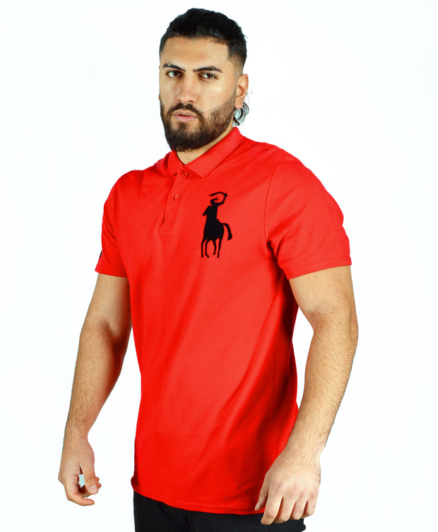 Men’s Omar Guevara Ralph Freedom Fighter RED polo shirt £27.99