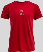 Mens O.G. 1 Sports Two Tone Lycra Red T Shirt